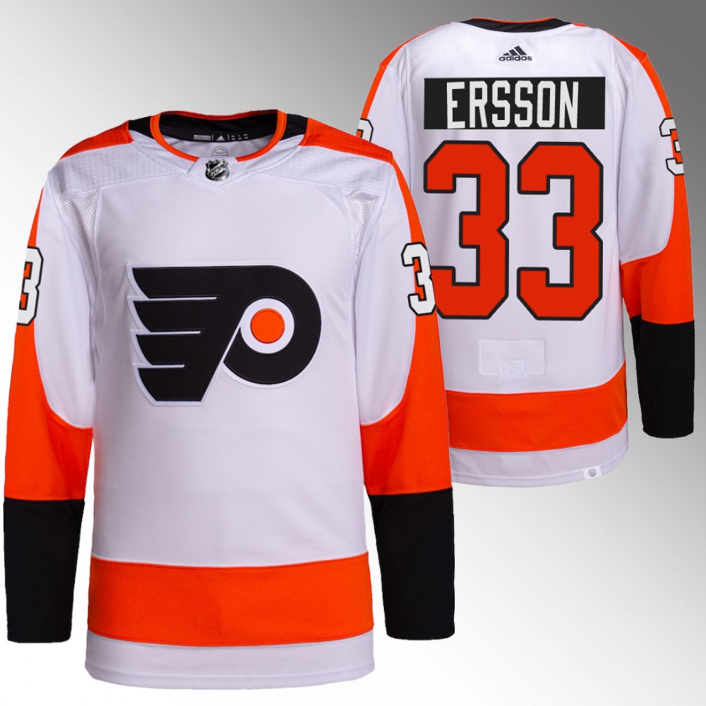 Samuel Ersson Philadelphia Flyers White Primegreen Away Jersey