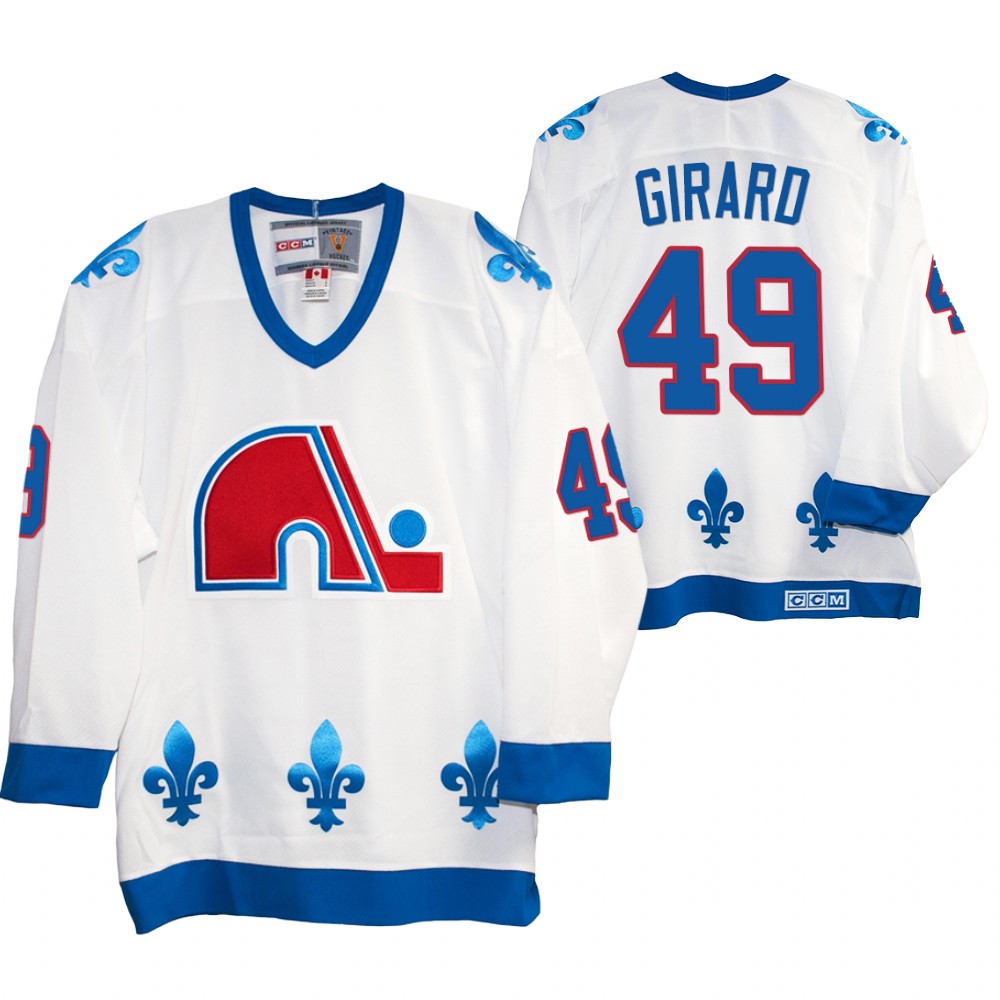 Samuel Girard Quebec Nordiques Heritage Vintage Replica Jersey White