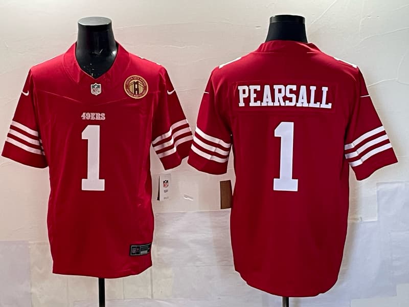 San    Francisco 49ers  Vapor F.U.S.E.     Limited  Jersey - All Stitched 1 Ricky Pearsall