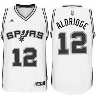 San Antonio Spurs #12 LaMarcus Aldridge 2014-15 New Swingman Home White Jersey