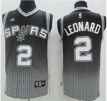 San Antonio Spurs #2 Kawhi Leonard Black Resonate Fashion Stitched NBA Jersey