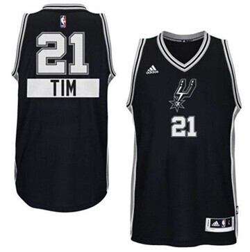 San Antonio Spurs #21 Tim Duncan Black 2014-15 Christmas Day NBA Jersey