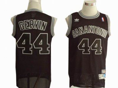San Antonio Spurs #44 George Gervin Black throwback jerseys