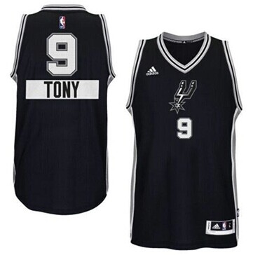 San Antonio Spurs #9 Tony Parker Black 2014-15 Christmas Day NBA Jersey
