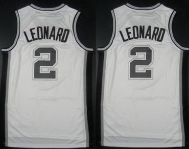 San Antonio Spurs 2 Kawhi Leonard White Revolution 30 Swingman NBA Jerseys