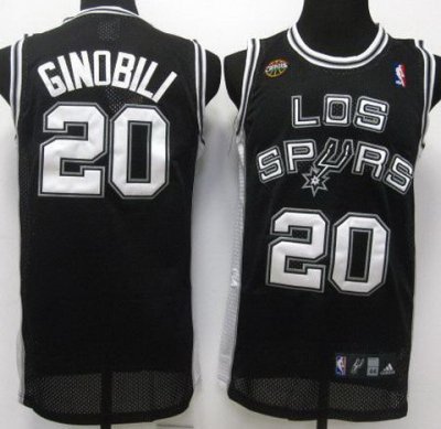 San Antonio Spurs 20 Manu Ginobili Black Latin Nights Jerseys