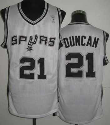San Antonio Spurs 21 Tim Duncan White Revolution 30 NBA Jerseys