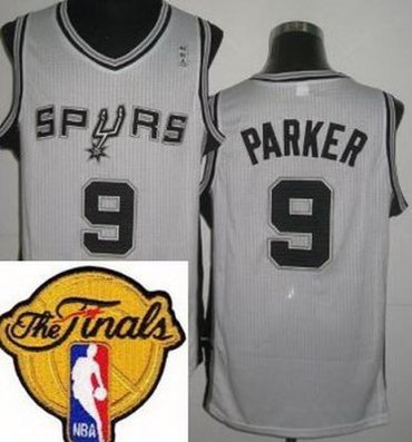 San Antonio Spurs 9 Tony Parker White Revolution 30 2013 Finals Patch NBA Jerseys