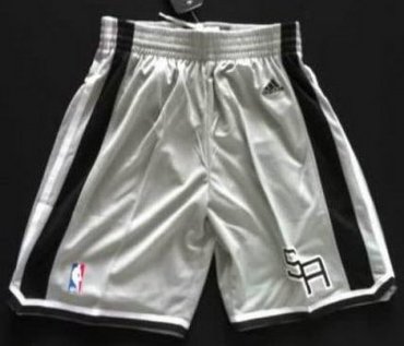 San Antonio Spurs Grey Revolution 30 Swingman NBA Shorts