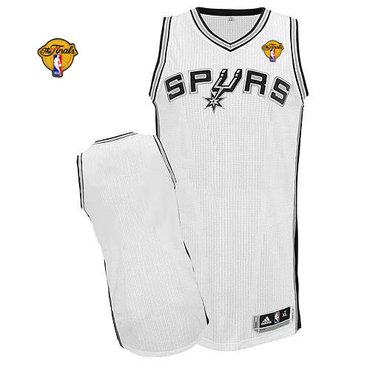 San Antonio Spurs Revolution 30 Blank White Finals Patch Stitched NBA Jersey