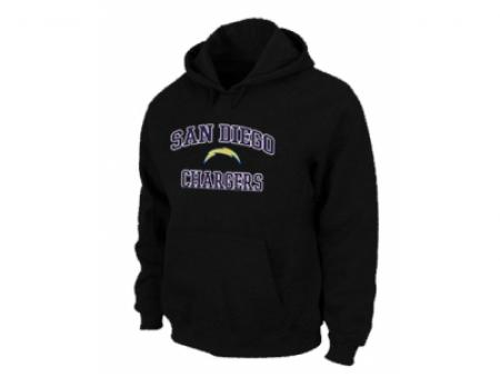 San Diego Charger Heart & Soul Pullover Hoodie Black