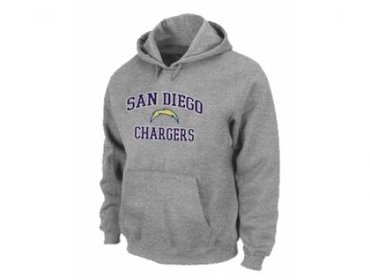 San Diego Charger Heart & Soul Pullover Hoodie Grey