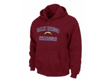 San Diego Charger Heart & Soul Pullover Hoodie RED
