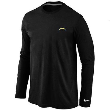 San Diego Charger Sideline Legend Authentic Long Sleeve T-Shirt Black