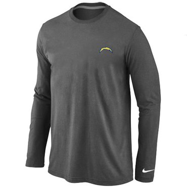 San Diego Charger Sideline Legend Authentic Long Sleeve T-Shirt D.Grey