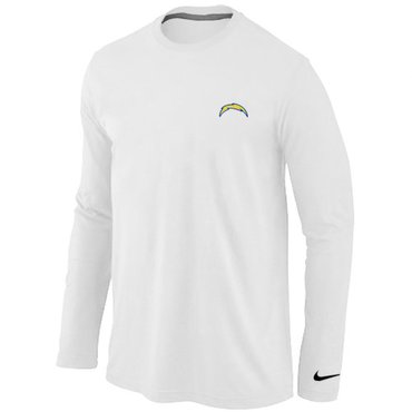 San Diego Charger Sideline Legend Authentic Long Sleeve T-Shirt White