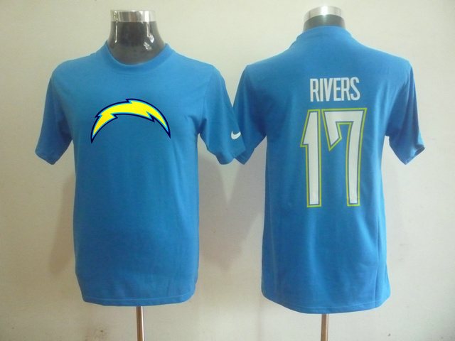 NEW NFL San Diego Chargers 17 Antonio Gates Name & Number T-Shirt