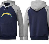 San Diego Chargers Logo Pullover Hoodie Dark Blue & Grey