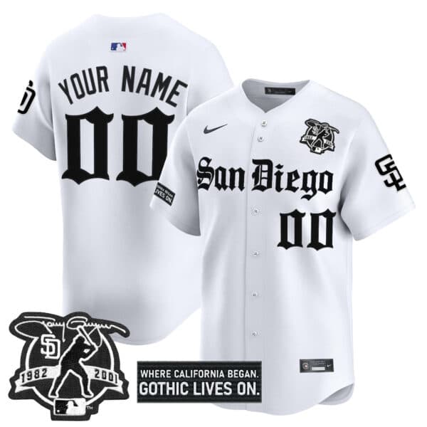 San Diego Padres ‘Gothic Edition’ Vapor Premier Limited Custom Jersey – All Stitched