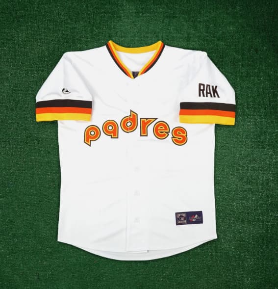 San Diego Padres 1984 Home Cooperstown Throwback Men's Jersey