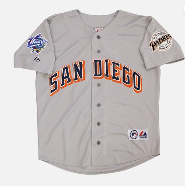 San Diego Padres 1998 World Series Grey Road Jersey