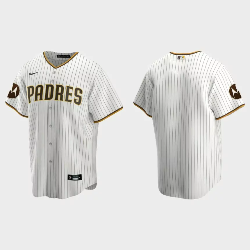 San Diego Padres 2023 Motorola Patch Replica Jersey – White