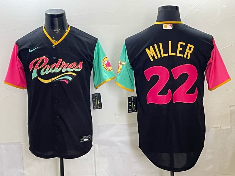 San Diego Padres 2026 City Connect Vapor Premier Limited Jersey V2    -  All Stitched 22 MILLER