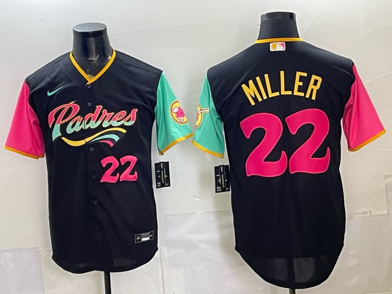 San Diego Padres 2026 City Connect Vapor Premier Limited Jersey V2 - All Stitched 22 MILLER