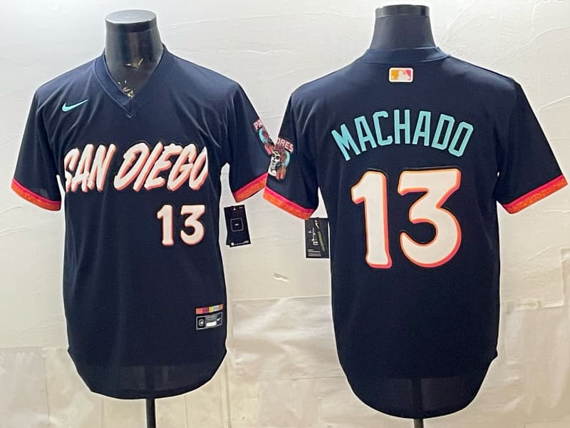 San Diego Padres 2026 City Connect Vapor Premier Limited Jersey V2 - All Stitched Manny Machado