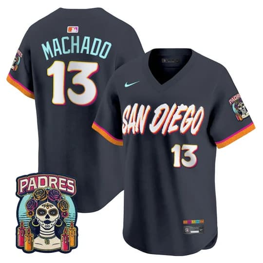 San Diego Padres 2026 City Connect Vapor Premier Limited Jersey V2 - All Stitched Manny Machado