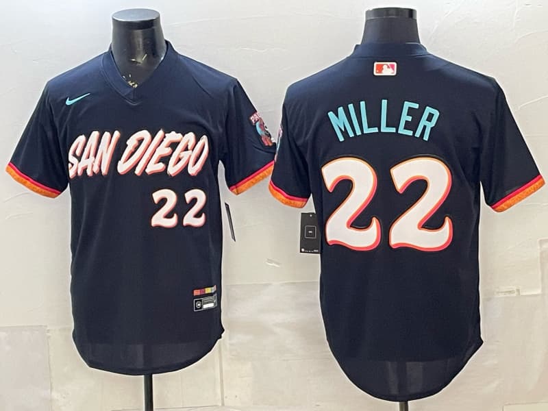 San Diego Padres 2026 City Connect Vapor Premier Limited Jersey V2 - All Stitched22 MILLER