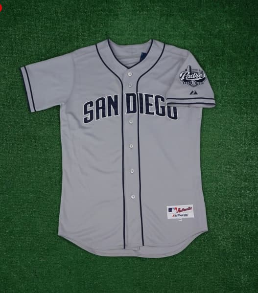 San Diego Padres Authentic On-Field Grey Road Jersey