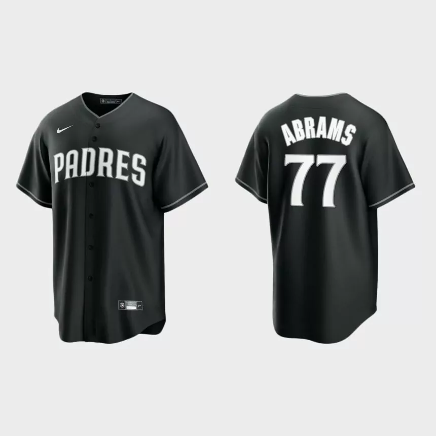 San Diego Padres CJ Abrams Replica Official Jersey – Black White