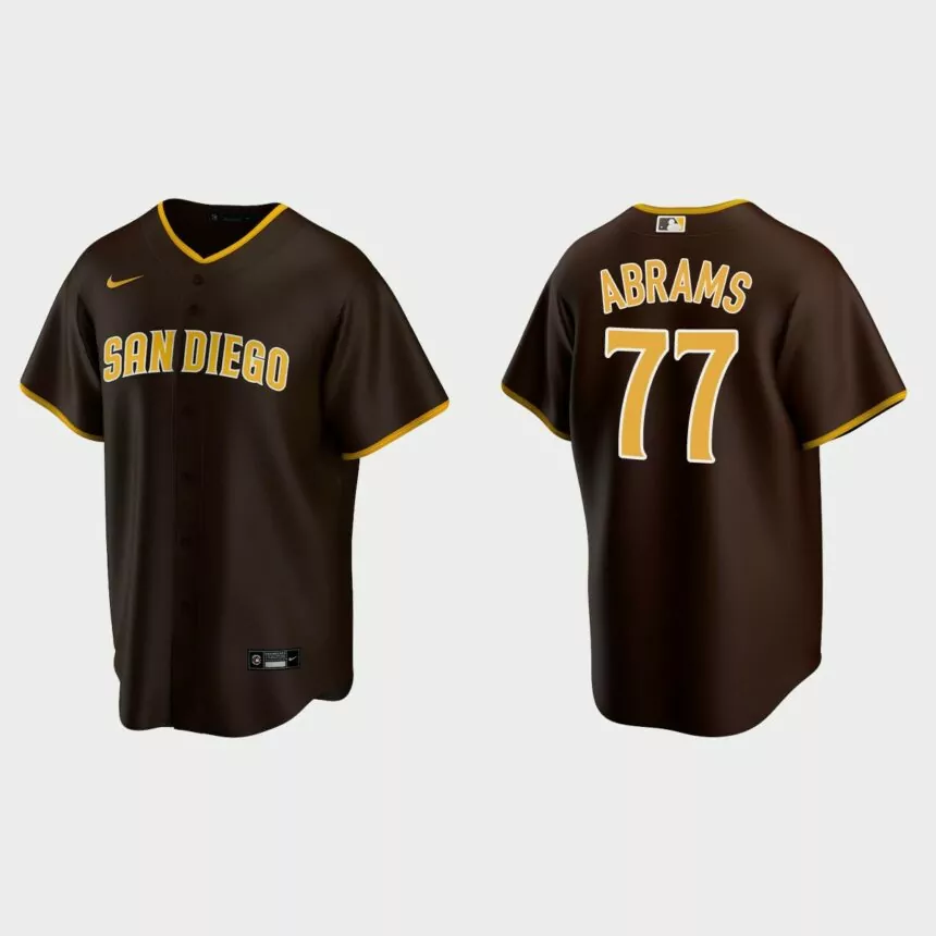 San Diego Padres CJ Abrams Replica Road Jersey – Brown