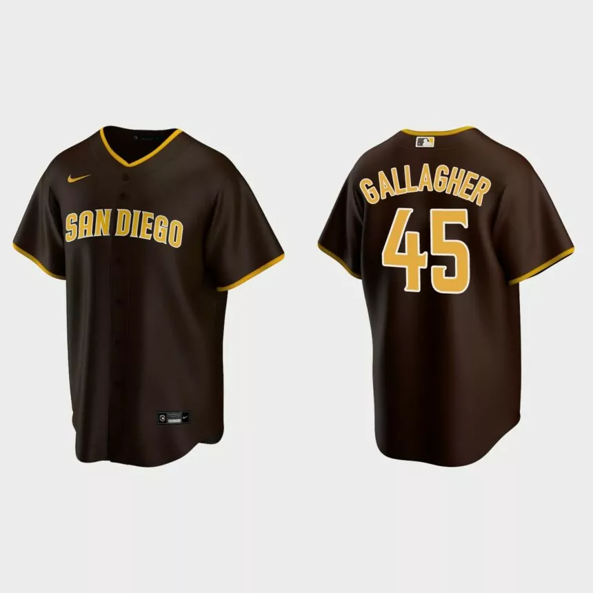 San Diego Padres Cam Gallagher Replica Road Jersey – Brown