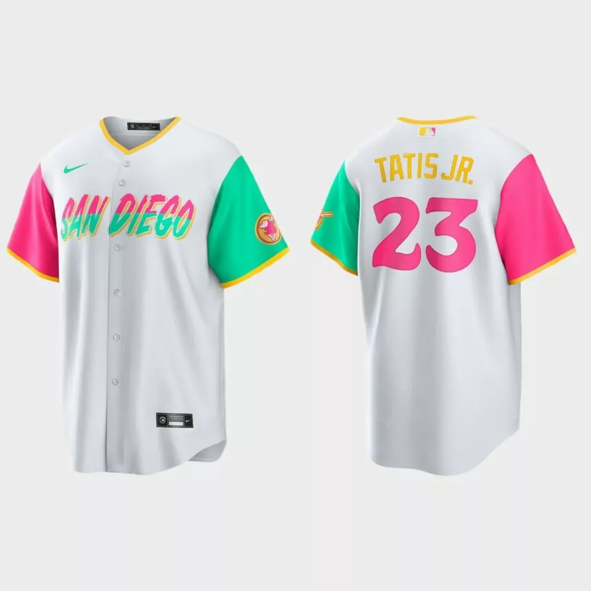 San Diego Padres Fernando Tatis Jr. 2022 City Connect Replica Jersey – White