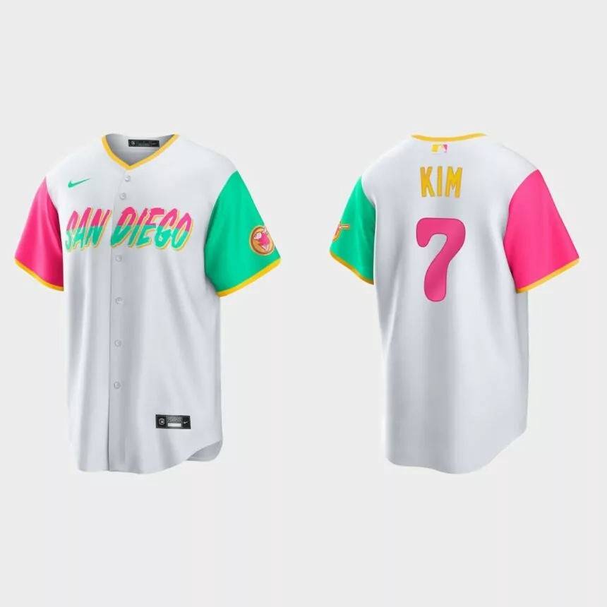 San Diego Padres Ha-Seong Kim 2022 City Connect Replica Jersey – White