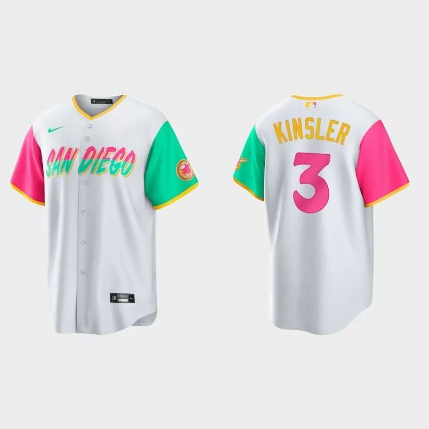 San Diego Padres Ian Kinsler 2022 City Connect Replica Jersey – White