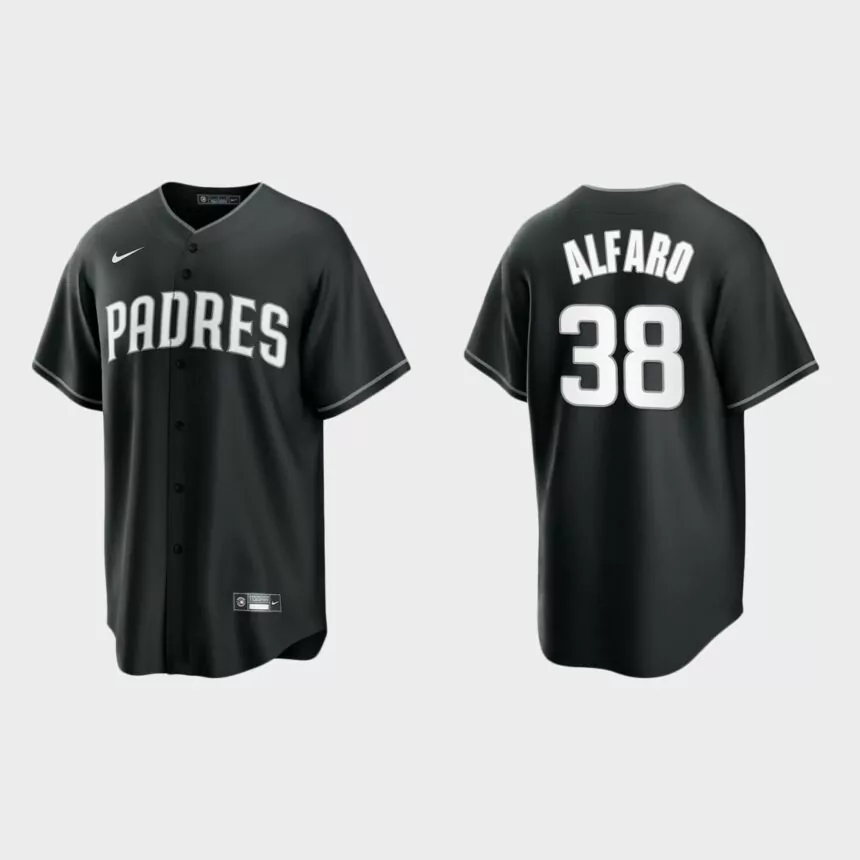 San Diego Padres Jorge Alfaro Replica Official Jersey – Black White
