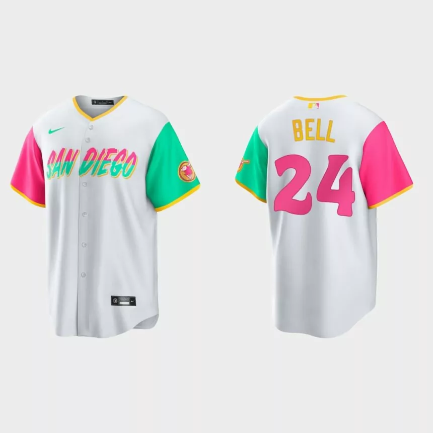 San Diego Padres Josh Bell 2022 City Connect Replica Jersey – White