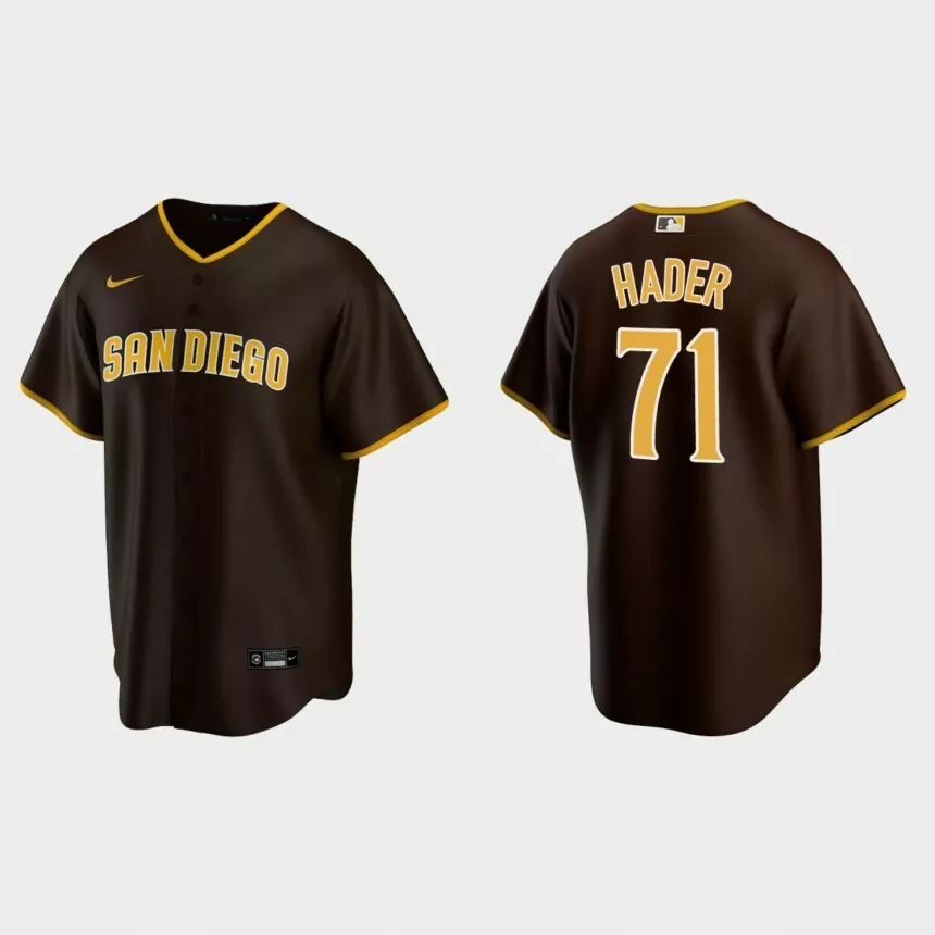 San Diego Padres Josh Hader Replica Road Jersey – Brown