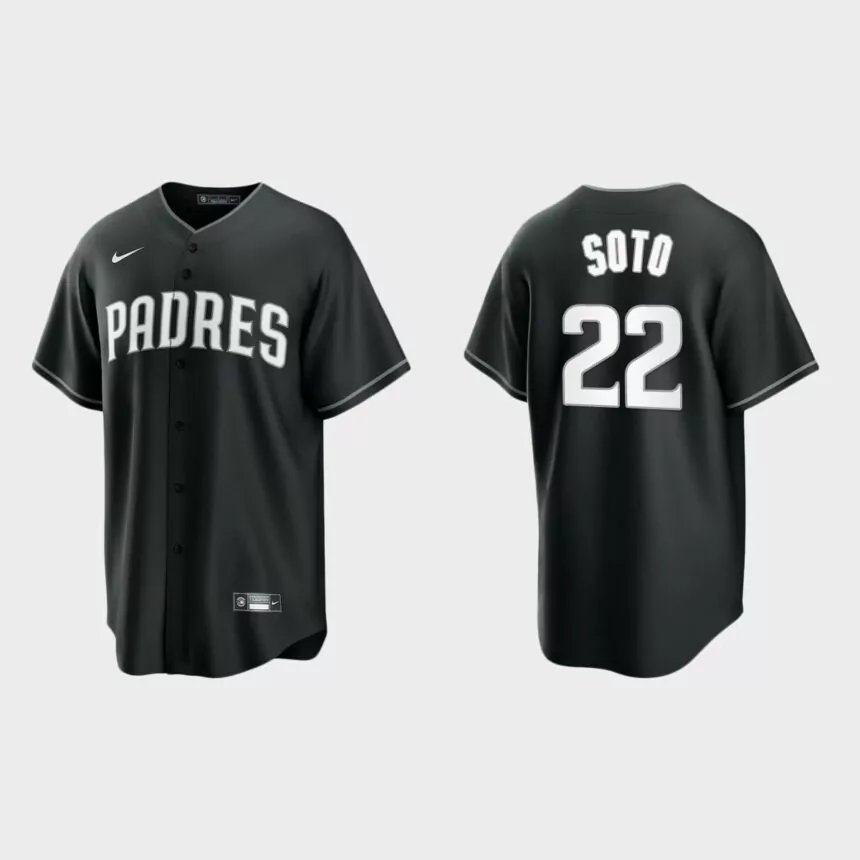 San Diego Padres Juan Soto Replica Official Jersey – Black White