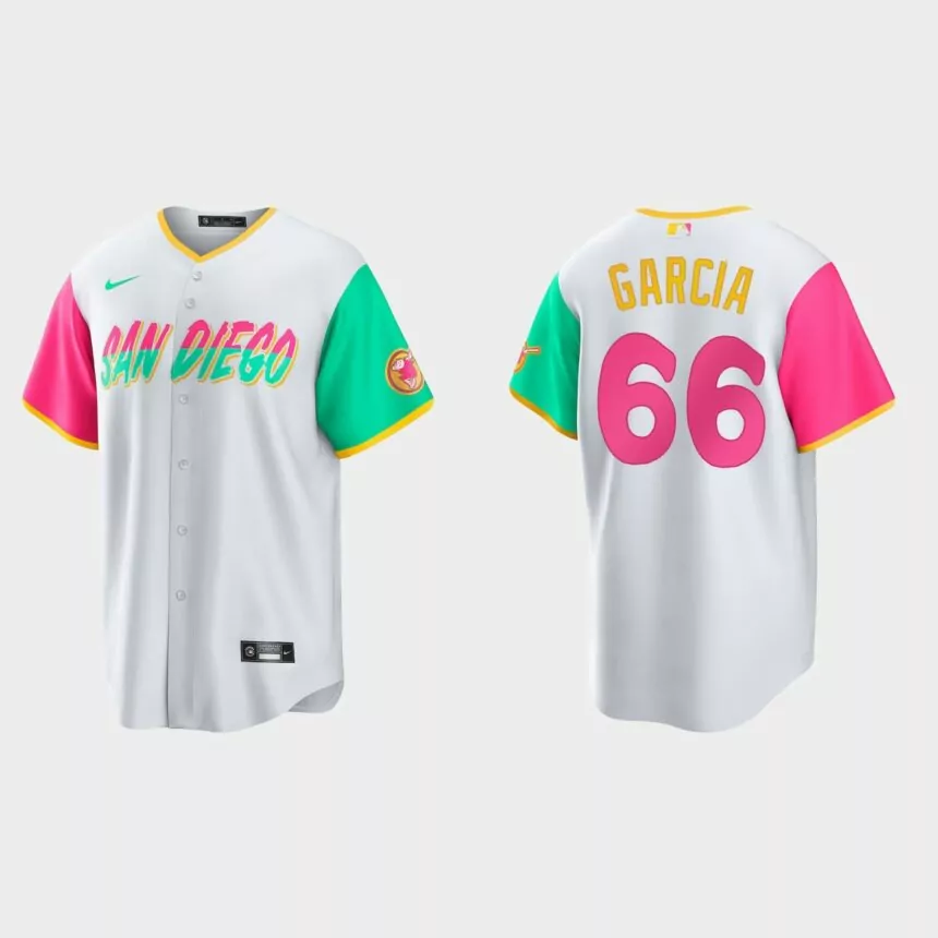 San Diego Padres Luis Garcia 2022 City Connect Replica Jersey – White