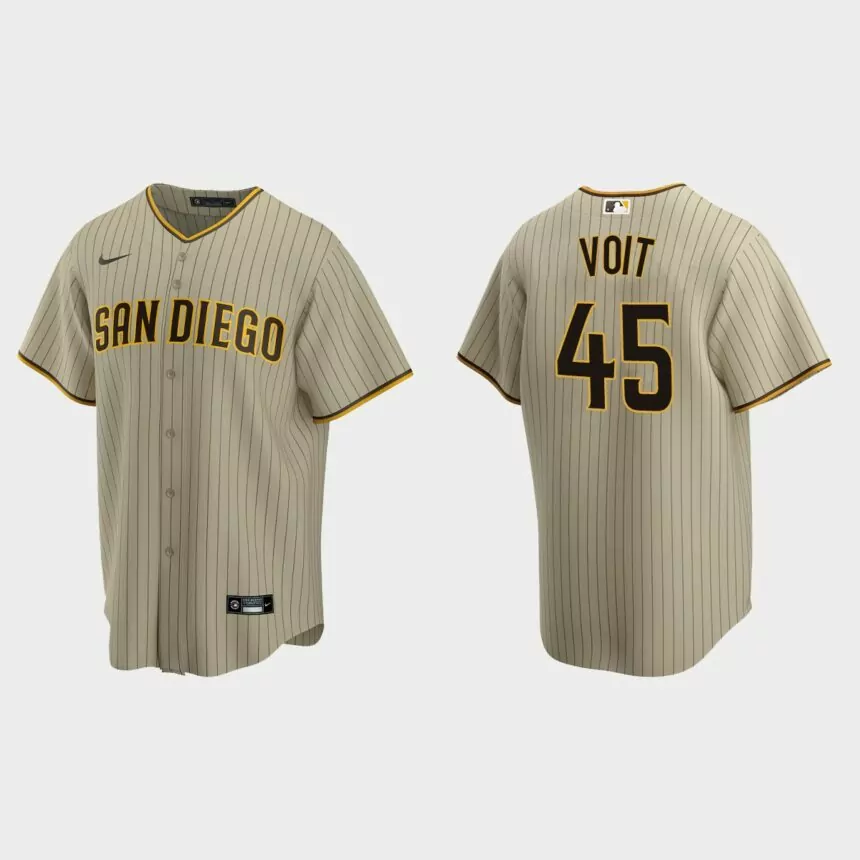 San Diego Padres Luke Voit Replica Alternate Jersey – Sand Brown