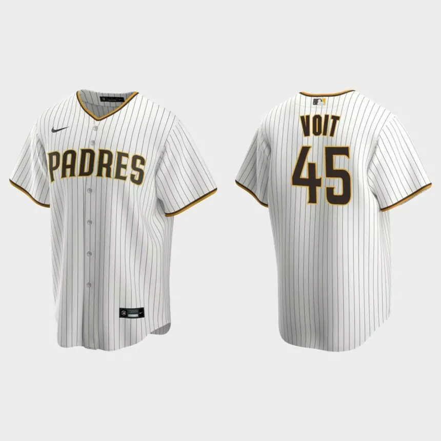 San Diego Padres Luke Voit Replica Home Jersey – White Brown