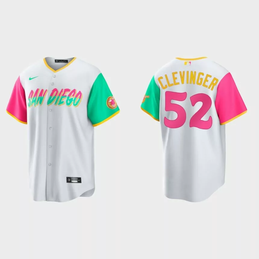 San Diego Padres Mike Clevinger 2022 City Connect Replica Jersey – White