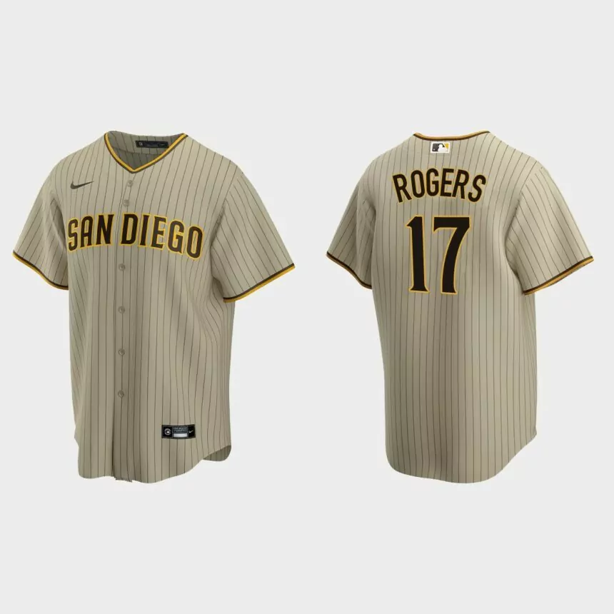 San Diego Padres Taylor Rogers Replica Alternate Jersey – Sand Brown