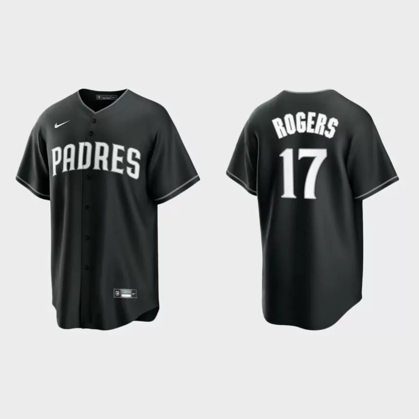 San Diego Padres Taylor Rogers Replica Official Jersey – Black White