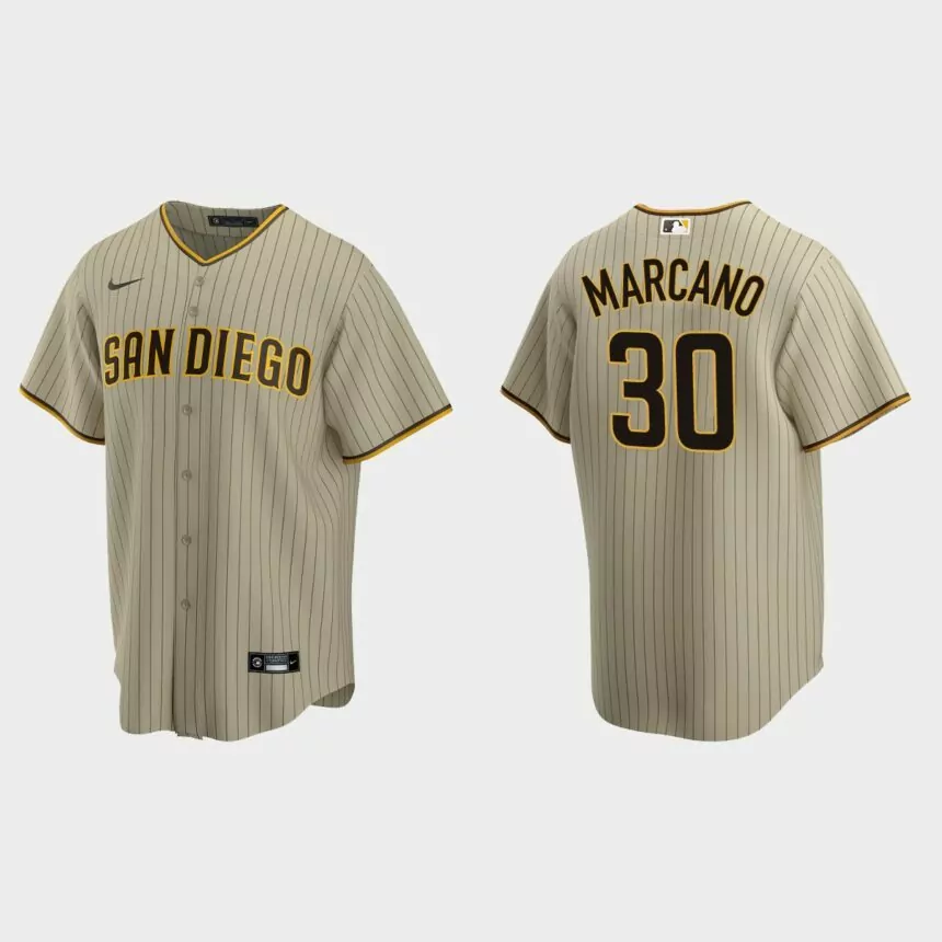 San Diego Padres Tucupita Marcano Replica Alternate Jersey – Sand Brown
