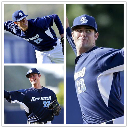 San Diego Toreros Navy Pullover Nike baseball Jersey